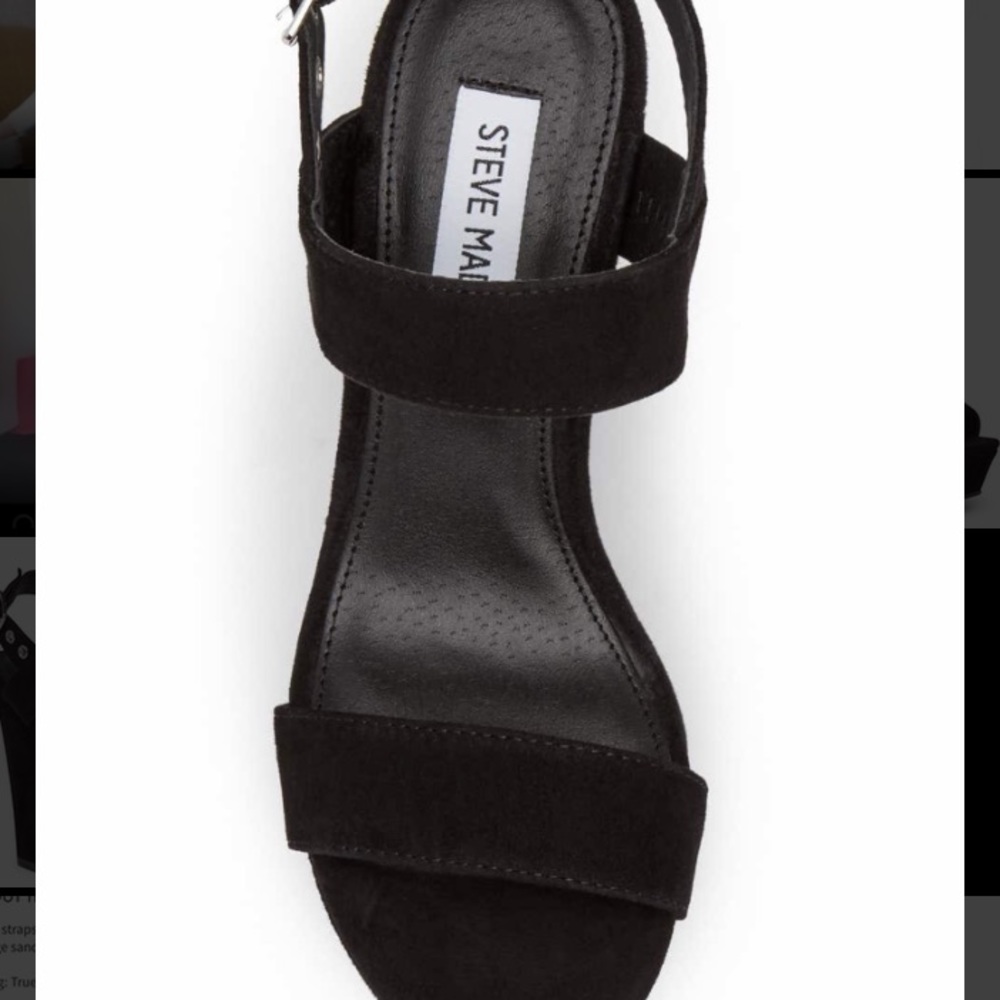 Steve Madden Paragon Suede Platform Wedge Sandal - Picture 3 of 8
